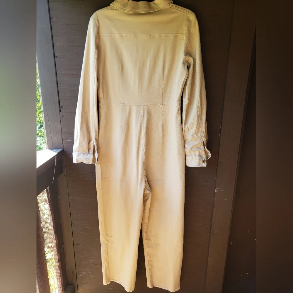 Jackson Rowe Cream / taupe zipper jumpsuit - Picture 10 of 13
